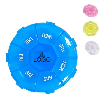 7 Day Braille Pill Box Medicine Case