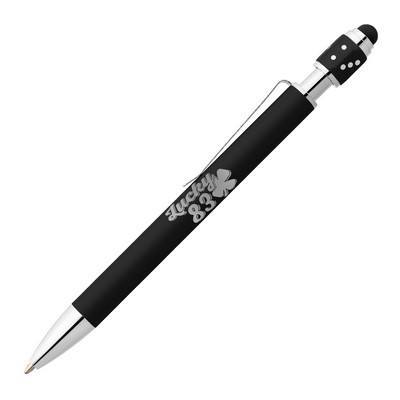 Hexode Recycled Aluminum Fidget Pen with Stylus (Engraved Imprint)
